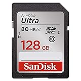 Version más moderna SanDisk SDSDUNC-128G-GN6IN Ultra Tarjeta de Memoria SDXC de 128 GB (hasta 80 MB/s, Clase 10)