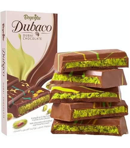 Chocolat De Luxe à La Crème De Pistache - 65g - Goût Raffiné Façon Dubaï - Neuf - Fabriqué En France
