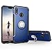 Produktbild Ostop Standfunktion Hülle für Huawei P20 Lite, 360 Grad Drehbar Ring Magnetisch Auto Stoßfest Schutzhülle,Hart PC Rückseite Abdeckung Weich Stoßstange-Blau