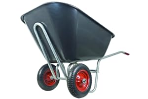 Arredo Stock Carriola 2 Ruote Nera, 240 Litri