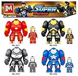 lego avengers endgame peru  SuperHeroes Lote 4 Figuras DC Marvel Super Heroes Iron Man Estilo Juego Bloques de construcción tamaño 9 cm y 4,5 cm colección