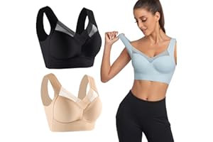FAIRZ 2PCS Wmbra Bra, Wmbra Posture Correcting Bra, Summer Wireless Push-Up Comfortable Bra, Everyday Bras for Women