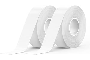 ‎SUPVAN SUPVAN KATASYMBOL 2 Rollen Endlos-Etikettenband Value Pack (15 mm × 6 m/Rolle) für E10 / E11 / E16 Etikettendrucker, schwarz auf weiß