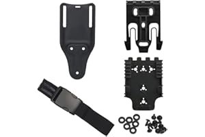 AOTUMUT Schnellverschluss-System-Kit, mit Holster-Oberschenkelgurten, Mid-Ride-Beinschlaufen-Plattform（20cm） QLS 22 19 Adapter-Basis
