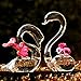 Produktbild Bluelover 2Pcs Liebende Schwäne Blume Bewässerung Pflanzen Glas Vase Home Decor