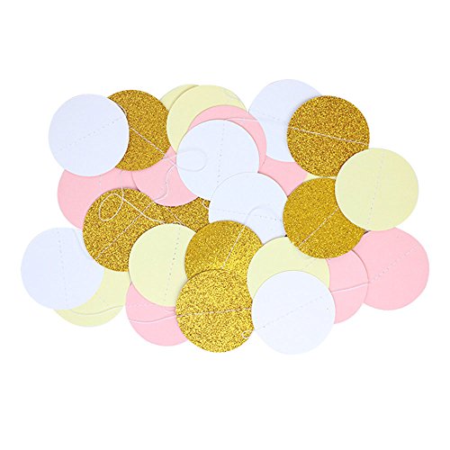 Paxcoo 35 Stk. Minze Gold Tissue Papier Pom Poms Quaste Girlande für Baby Dusche Party Dekorationen - 4