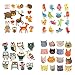 Produktbild FineInno Transferpapier Transferfolie Textilfolien Transfers Paper Bügelfolie Für Tiere Patches Appliques Vinyl Waschbar Aufkleber Decals Wärme Thermotransferdruck Dekor Zubehör Kit für DIY T-Shirt