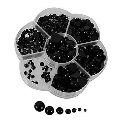 Gazechimp 510pcs Noirs Yeux de Sécurité en Plastique Accessoires Pour Poupées Peluche Ours Couture 3-12mm