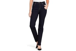 Gloria Vanderbilt Damskie dżinsy Amanda Classic High Rise Tapered Jean Standard, Rinse Noir, 16 Długie, Zlew Noir, 44-Lange