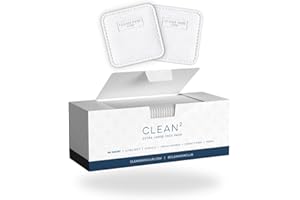 Clean Skin Club Clean² - Almohadillas faciales extra grandes | 60 quilates, garantizadas para no desprenderse ni desprenderse, lado texturizado + lado ultra suave, perfecto para quitar maquillaje