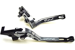 YANGHUA Leve per freno e frizione, accessori per moto, in alluminio, lavorate a macchina a controllo numerico, allungabili e pieghevoli, per vari modelli di Yamaha