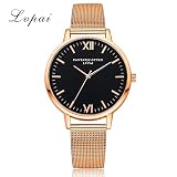 Juliyues Uhren Frauen,Damen Mode Kristall Rostfreier Stahl Band Armbanduhr Edelstahl Quarz Armbanduhren Armband