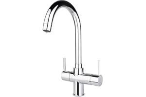 InSinkErator 3N1 Essentials Kitchen Mixer Instant Hot Water Tap, Heater Tank & Filter Kit - Adjustable, Near-Boiling Water Tap for Sink, Chrome