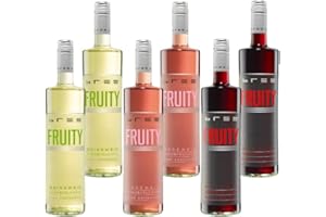 XXL-DRINKS Bree Fruity Weinpaket - fruchtige Weine aus Deutschland - Rotwein, Weißwein, Roséwein - süß & fruchtig 6x0,75l 8,83% vol.