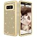 Produktbild Hybrid Stoßfest Schutzhülle für Samsung Galaxy Note 8, Aearl 3 in 1 Trefferfarbe Bling Glänzend Glitzer PC Schwer 360 Grad Voll Schutz Full Body Case Handy-Tasche Schale Handy-Hülle für Samsung Galaxy Note 8 - Gold & helles Gold