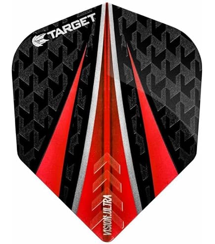 Target Darts Flights Vision Ultra Green Vapor 8 – Form Nr. 6, 3 Stück, Extra Stark
