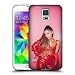Produktbild Head Case Designs Offizielle Ariana Grande Leder rot Gefährliche Frau Ruckseite Hülle für Samsung Galaxy S5 / S5 Neo