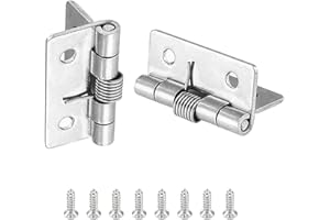 HEUSKAY Bisagras de Resorte de Apertura Automática y Cierre Automático para Puertas Invisibles (2 Pulgadas)
