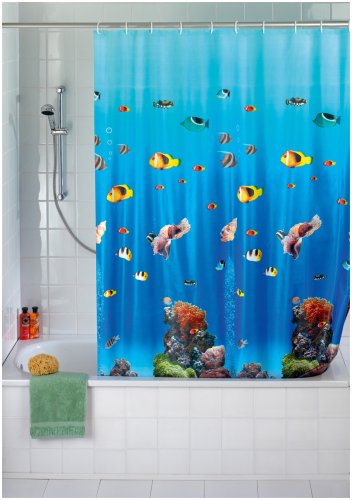 WENKO 19122100 Duschvorhang Ocean – wasserdicht, pflegeleicht, Kunststoff – PEVA, Mehrfarbig - 2