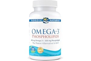 Nordic Naturals, Omega-3 Phospholipids, con Fosfatidilcolina, 60 Capsule molli, Testato in Laboratorio, Senza Glutine, Senza Soia, Non OGM