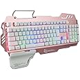 7pin PK900 Colorful Backlit Gaming Keyboard with Backlight 104 Keys
