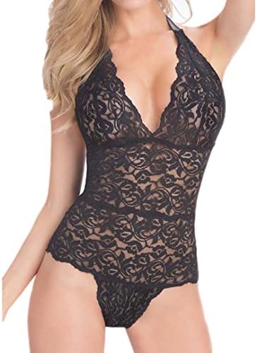 Sexy Lingerie Set Women's Ronamick Lace Lingerie Women Lingerie Rassiger Muslin Babydoll Backless Sleepwear Maid Ling Series Uniform Temptation Sexy Lingerie Temptation Underwear Negligee, black