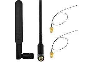 ‎WAYINTOP WayinTop 2 Set 8dBi WiFi RP-SMA Weiblich Antenne Dual Band Drahtlose WLAN Netzwerk 2,4GHz 5GHz 5,8GHz + 20cm IPEX zu RP-SMA Weiblich Pigtail Wifi Kabel für NGFF M.2 WiFi/WLAN/3G/4G Karte
