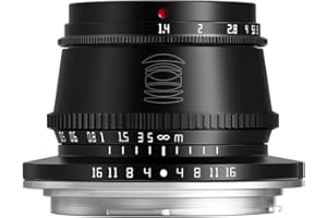 TTArtisan 35mm F1.4 APS-C do aparatu Obiektyw z ręcznym ustawianiem ostrości i mocowaniem Canon RF (czarny)