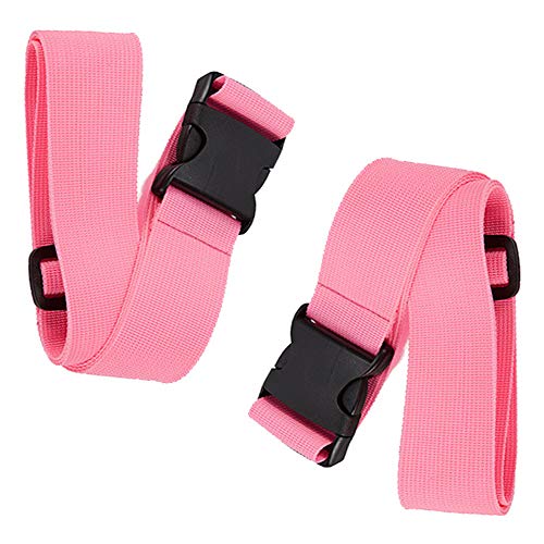 CSTOM® Correa para Maletas Equipajes Viaje Accesorios, 2-Pack, Rosa, 600017-PIN