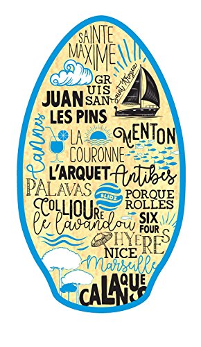 Slidz Wood MEDITERRANEE 41 Skimboard Light Blue