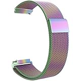 Fintie Samsung Gear S3 Armband - Edelstahl Milanese Magnet UhrBand Uhrenarmband Ersatzband Replacement für Samsung Gear S3 Frontier / S3 Classic Smart Watch, Mehrfarbig
