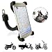 Produktbild Motorrad Handyhalterung, TTMOW Universal Handy Halterung, Outdoor Motorrad Rückspiegel Handy-Halter, 360° Drehbare Anti-Shake (Schwarz)