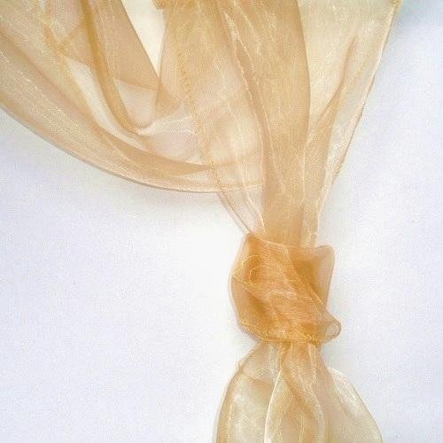 Organza Dekostoffe 1,45 x 3,00 Meter in Gold