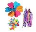 Produktbild 1Set (3St) Kids 'Fahrrad Accessoires Kinder Scooter Bike Lenker Bunte Girlanden Quaste Paar Fahrrad Griff Sparkle Quaste/Farbmuster Flower Pinwheel/Rad Spoke Sterne Perlen Dekoration