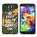 Price comparison product image Super Galaxy Slim PC Hard Case Cover Skin Armor Shell Protection // Q01019315 keep calm and carry on 962 // Samsung Galaxy S5 S V SV i9600 (Not Fits S5 ACTIVE)