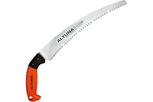 Altuna Seghetto di Potatura 29604RE330 - Dentatura Giapponese - Lama Rettificata 330mm - Impugnatura in Fibra Ergonomica - Sega a Mano per Legno - Resistente e Leggera - Include Custodia