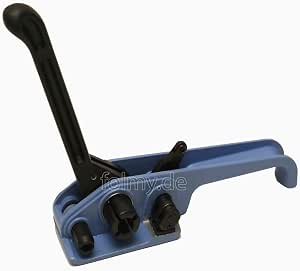 DSYOGX Umreifungsset, Manuelle Umreifungsgerät Spannspanner Umreifungsgerät Klemmen Drehende Umreifungsband Umreifung Set Spannspanner Für Lagerverpackungen, Garagenlagerung (12-16mm Breite