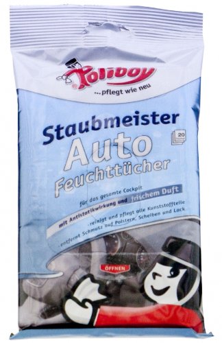Preisvergleich Produktbild Poliboy Staubmeister Auto Feuchttücher 20 Stück (ALA50)