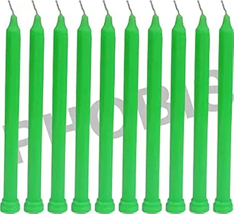 Phobis Spell Candles Green Taper Candle Household Candle (Pack of 18) (7 INCH)