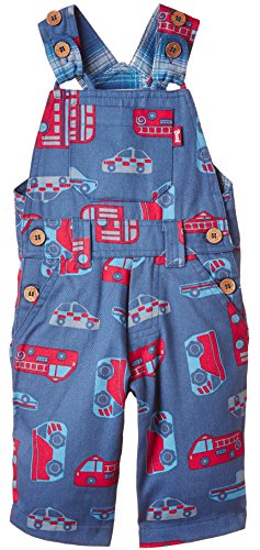 Kite Kids Baby-Boys Toy Transport Dungarees, Blue (Navy), 12-18 Months