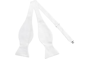 Alizeal Mens Solid Self-tied Bowtie