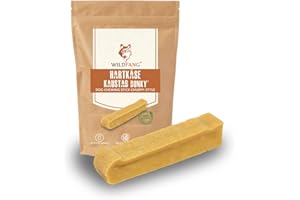 Wildfang® | Pałeczki do żucia z twardego sera dla psów I Pielęgnacja jamy ustnej i trening mięśni żucia I Naturalne zabawki do żucia dla psów (S)