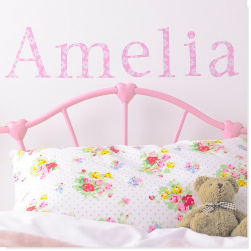 Personalised Name Wall Letter Stickers, Daisy a, 10-16 cm high. A-Z a-z &. Price is per letter.