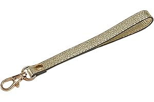 VanEnjoy Genuine Leather Keychain Wristlet Keychain Strap for Wallet Purse Clutch Cellphone Wristlet Key