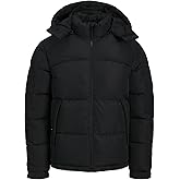 JACK & JONES Kap&uuml;şonlu Puffer Mont Erkek, 12260428