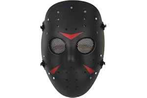JOYASUS CS Games Metal Net Mask Halloween mascarilla Protectora de Cara Completa