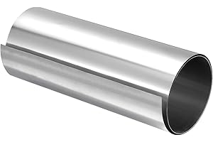 sourcing map Edelstahlplatten 1000x200x0.1mm, Edelstahlblech Streifen Edelstahlfolie Blech, 304 Edelstahl Blechplatten Silber Edelstahlstreifen für Handwerk Elektrische Reparaturen