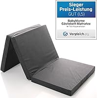 BABYBLUME G&auml;stebett Matratze Klappmatratze 189x79x8 cm Anthrazit