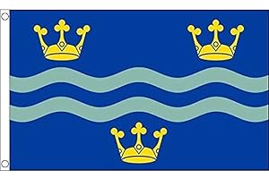 AZ FLAG - Flagge Grafschaft Cambridgeshire Blau - 150x90 cm - Cambridgeshire Fahne 100% Polyester mit Messing-Ösen - 110g