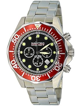 Nautec No Limit Herren-Armbanduhr XL Deep Sea Bravo Chronograph Quarz Edelstahl DS-B QZ2/STSTRDBK